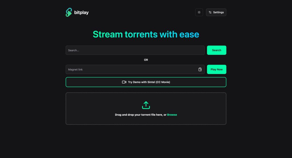 🔗BitPlay – 一个可以在线播放磁力视频的工具 🔗BitPlay – 一个可以在线播放磁力视频的工具