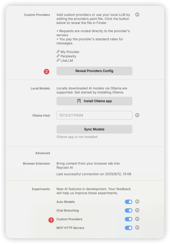 【教程分享】Raycast 新版 AI 支持自定义 Provider 简易教程-MacFun is an interesting website.